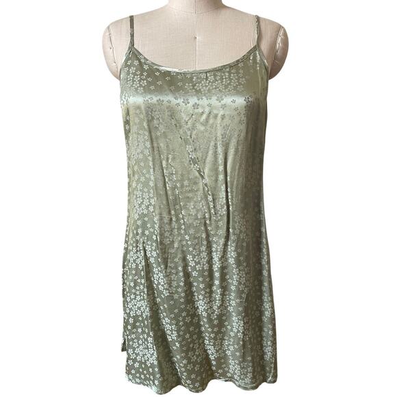 NWT IDLE Pale Green Strappy Chemise Short Slip Dress Size Medium/ Large - Picture 1 of 7
